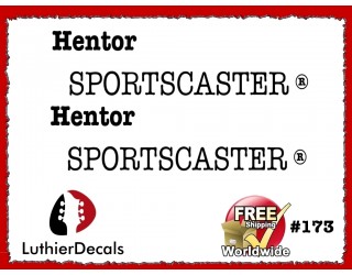 Fender Hentor Sportscaster Guitar Decal #173